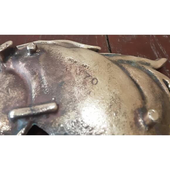 Brass Iron Art Horse Shaped Footed Trinket Tray - Picture 4 of 4